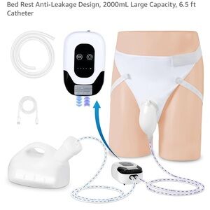 White Anti-Leakage Bed Rest Urinal System